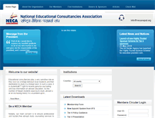 Tablet Screenshot of necanepal.org